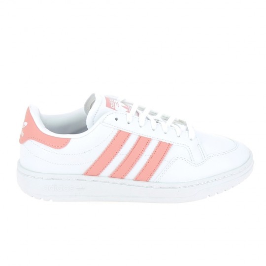 ADIDAS Team Court Jr Blanc Rose Noir