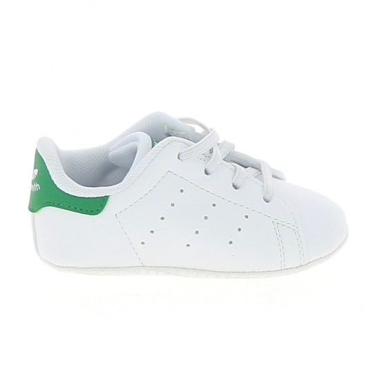 ADIDAS Stan Smith Crib BB Blanc Blanc - Chaussons Naissance Sneakers Filles | Sports-Loisirs