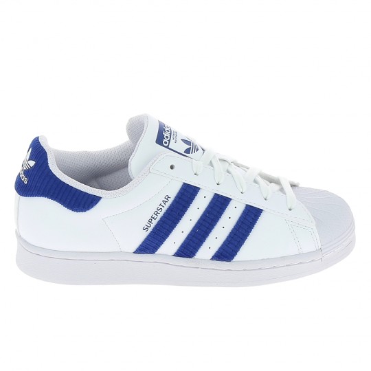 ADIDAS Superstar Jr Blanc Bleu