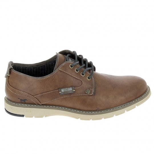 MUSTANG Chaussure basse 4105303 Cognac - Baskets Mode Sneakers Hommes | Sports-Loisirs