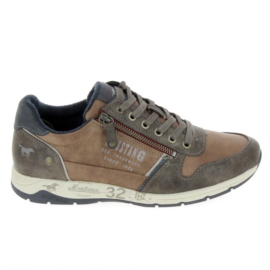 MUSTANG Sneaker 4106306 Marronnier - Baskets Mode Sneakers Hommes | Sports-Loisirs