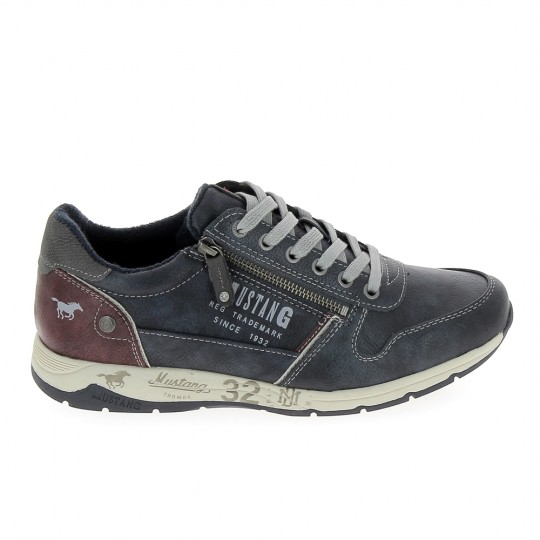 MUSTANG Sneaker 4106306 Marine - Baskets Mode Sneakers Hommes | Sports-Loisirs