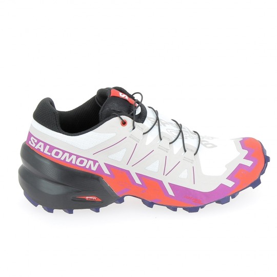SALOMON Speedcross 6 Blanc Violet - Trail Femmes | Sports-Loisirs