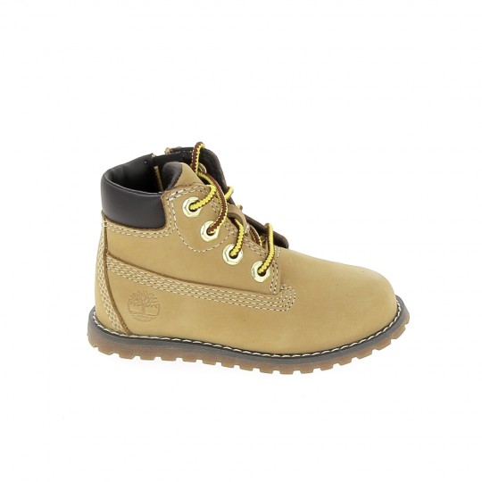 TIMBERLAND Pokey Pine 6IN BB Beige - Chaussures Bébé Sneakers Garçons | Sports-Loisirs