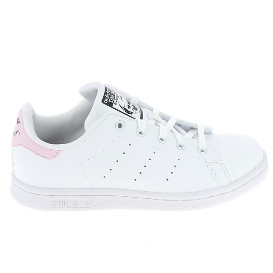 ADIDAS Stan Smith C Blanc Rose Noir - Chaussures Cadet Sneakers Fille | Sports-Loisirs
