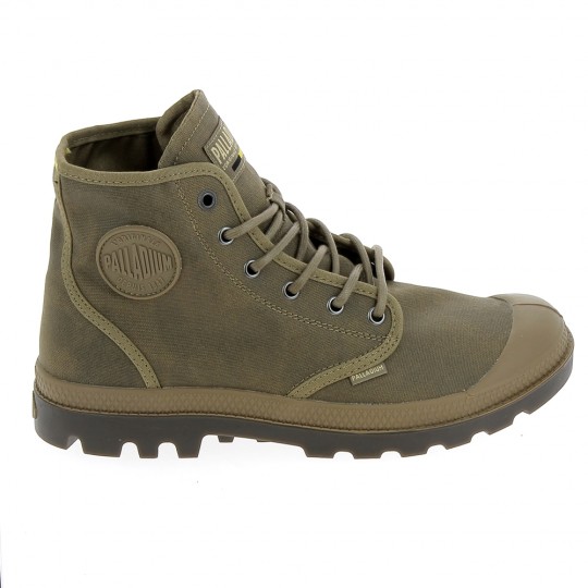 PALLADIUM Pampa Hi Wax Marron Clair - Baskets Mode Sneakers Hommes | Sports-Loisirs