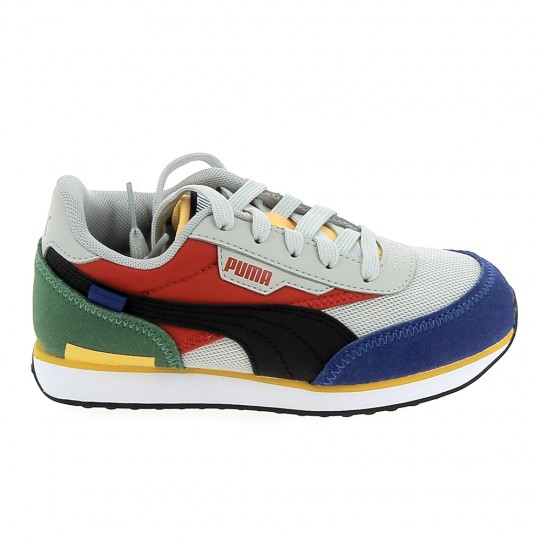 PUMA Future Rider C Gris Bleu - Chaussures Cadet Sneakers Garçons | Sports-Loisirs