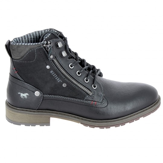 MUSTANG Sneaker 4140506 Noir - Chaussures de Ville Hommes | Sports-Loisirs