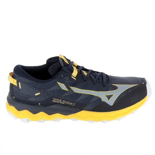 MIZUNO Wave Daichi 7 Marine Jaune - Trail Femmes | Sports-Loisirs