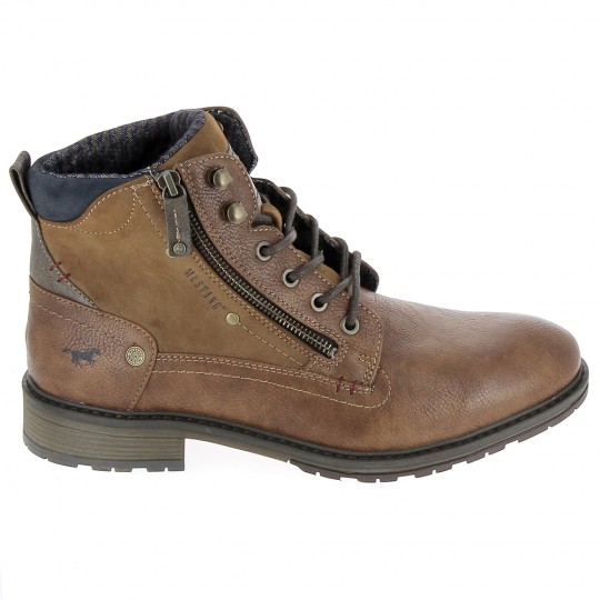 MUSTANG Sneaker 4140506 Cognac - Chaussures de Ville Hommes | Sports-Loisirs