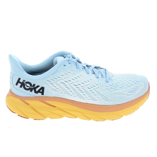 HOKA Clifton 8 Blanc Orange