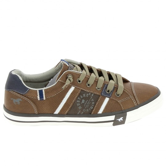 MUSTANG Sneaker 4072317 Cognac - Chaussures de Ville Hommes | Sports-Loisirs