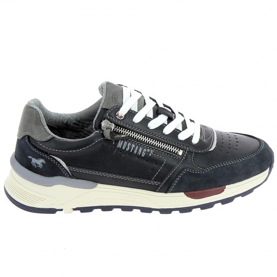 MUSTANG Sneaker 4186301 Marine - Chaussures de Ville Hommes | Sports-Loisirs