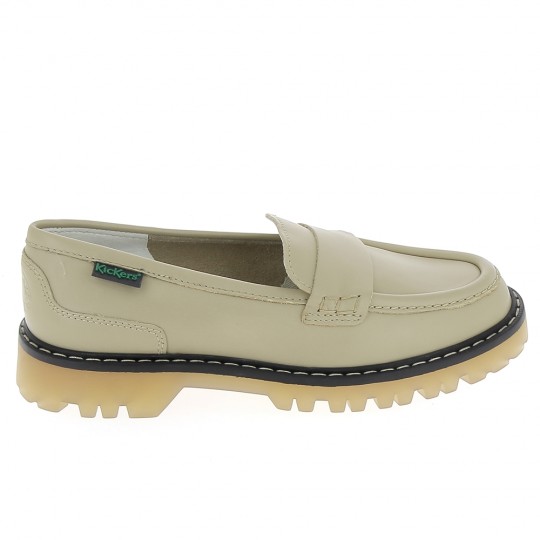 KICKERS Deck Loafer Beige - Chaussures de Ville Femmes | Sports-Loisirs