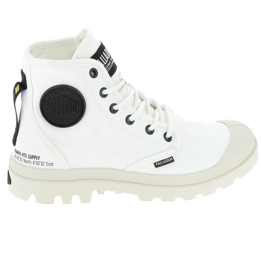 PALLADIUM Pampa Hi HTG Supply Blanc - Baskets Mode Sneakers Femmes | Sports-Loisirs
