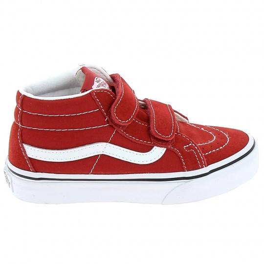 VANS Sk8 Mid V C Rouge - Chaussures Cadet Sneakers Garçons | Sports-Loisirs