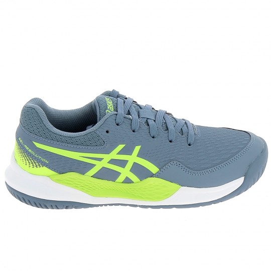 ASICS Gel Resolution 9 Jr Bleu Vert - Chaussures Junior SL Garçons | Sports-Loisirs