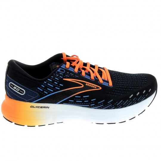 BROOKS Glycerin 20 Bleu Orange - Running Hommes | Sports-Loisirs