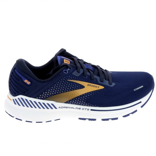BROOKS Adrenaline GTS 22 Bleu Orange - Running Hommes | Sports-Loisirs