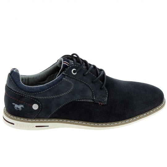 MUSTANG Sneaker 4150310 Marine - Chaussures de Ville Hommes | Sports-Loisirs