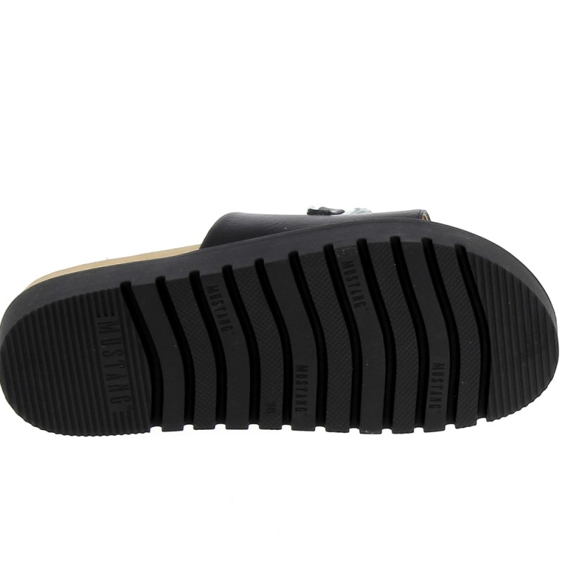 MUSTANG Femme 1392-711 Mules Tendance Avec Large Sangle Et Boucle Réglable