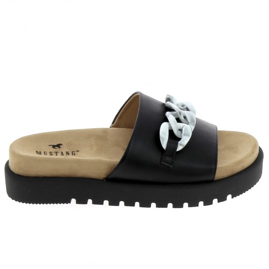 MUSTANG Mule 1461102 Noir - Mules et Sabots Femmes | Sports-Loisirs