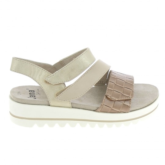 JANA Sandales 28264 Cappucino - Sandales et Nu-pieds Femmes | Sports-Loisirs