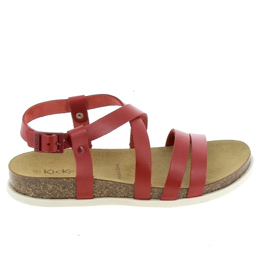KICKERS Kick Alice Rouge - Sandales et Nu-pieds Femmes | Sports-Loisirs