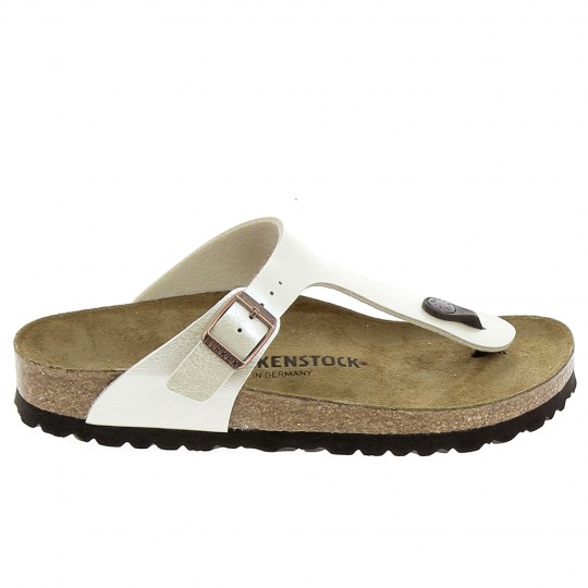 BIRKENSTOCK Gizeh BF Blanc Irise - Sandales et Nu-pieds Femmes | Sports-Loisirs