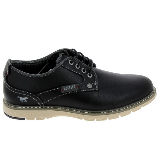 MUSTANG Sneaker 4105303 Noir - Chaussures de Ville Hommes | Sports-Loisirs