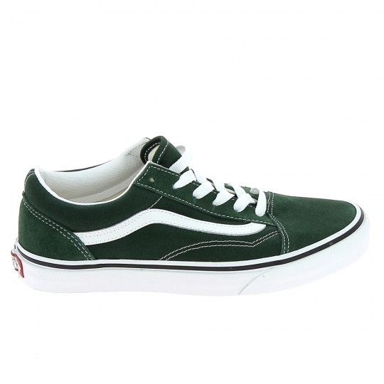 VANS Old Skool Jr Vert Blanc - Chaussures Junior Sneakers Garçons | Sports-Loisirs