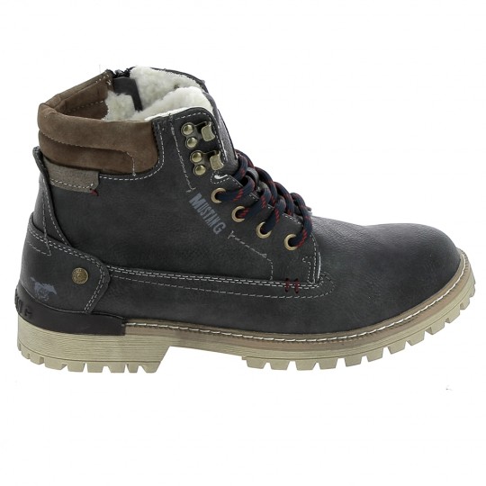 MUSTANG Boots 4142602 Gris Fonce - Bottines Hommes | Sports-Loisirs