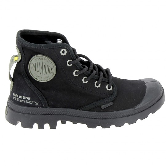 PALLADIUM Pampa Hi HTG Supply Noir - Chaussures de Ville Femmes | Sports-Loisirs