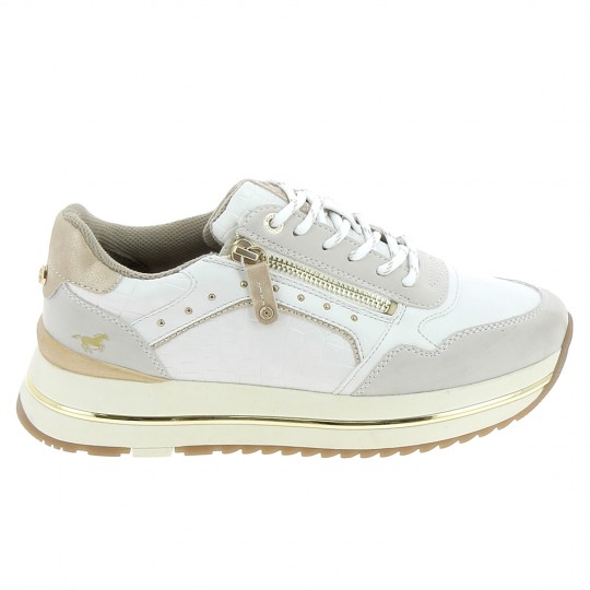 MUSTANG Sneaker 1480301 Blanc - Baskets Mode Sneakers Femmes | Sports-Loisirs
