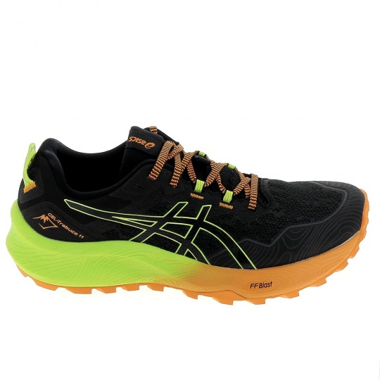 ASICS Gel Trabuco 11 Noir Vert - Trail Hommes | Sports-Loisirs