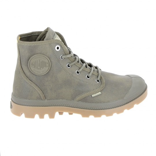 PALLADIUM Pampa Hi Wax Marron Fonce - Baskets Mode Sneakers Hommes | Sports-Loisirs