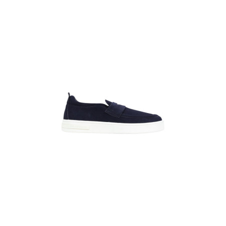 Baskets Homme Armani Exchange - Cuir Bleu | Sports-Loisirs