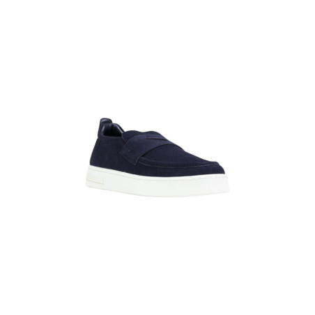 Baskets Homme Armani Exchange - Cuir Bleu | Sports-Loisirs