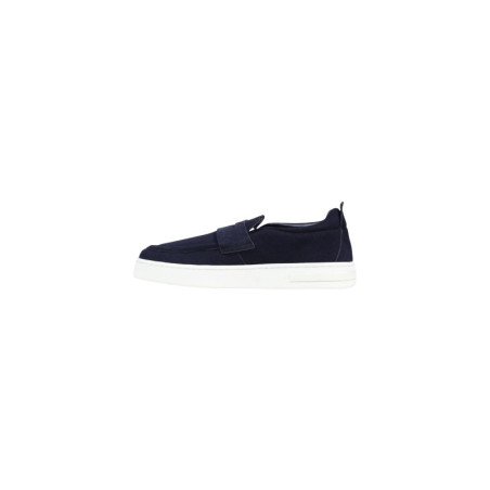 Baskets Homme Armani Exchange - Cuir Bleu | Sports-Loisirs
