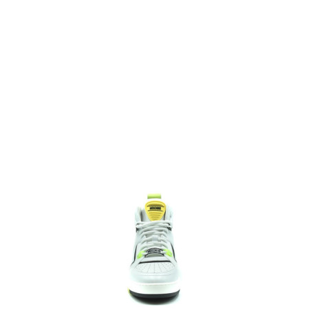 Baskets Homme en Cuir Blanc - Moschino | Sports-Loisirs
