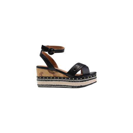 Sandales Femme Noires à Plateforme - Alviero Martini | Sports-Loisirs