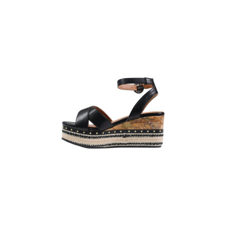 Sandales Femme Noires à Plateforme - Alviero Martini | Sports-Loisirs