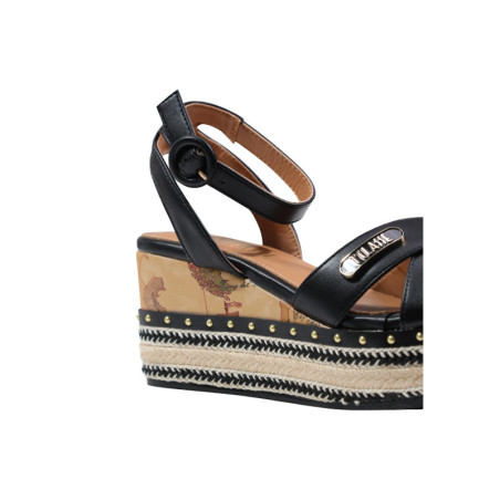 Sandales Femme Noires à Plateforme - Alviero Martini | Sports-Loisirs