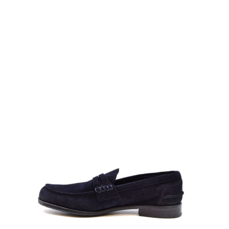 Mocassins homme en chamois bleu - Premiata | Sports-Loisirs