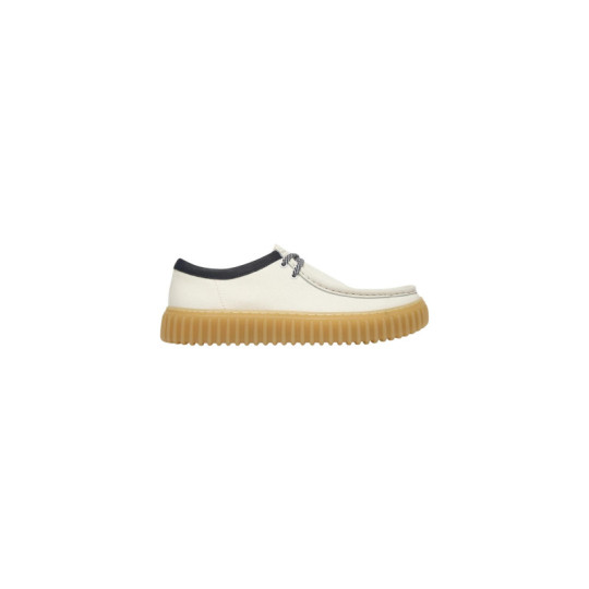 Derbies Clarks homme blancs à lacets | Sports-Loisirs