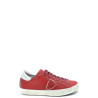 Baskets Femme Rouge en Cuir - Philippe Model | Sports-Loisirs