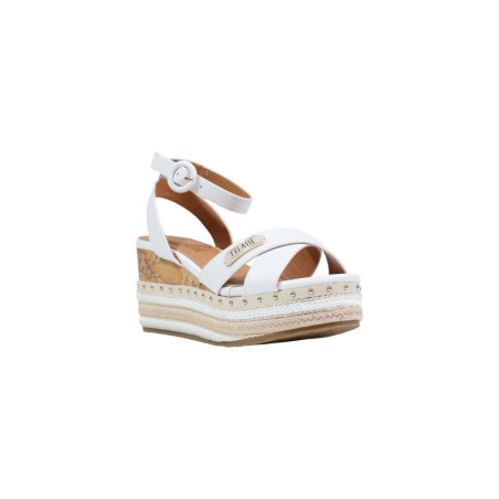 Sandales Femme Blanches à Plateforme - Alviero Martini | Sports-Loisirs