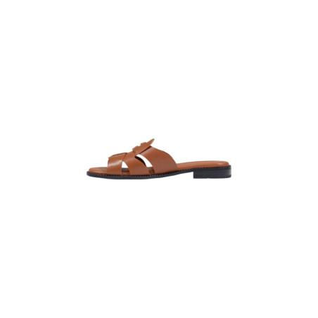 Mules Femme en Cuir Marron - Tommy Hilfiger | Sports-Loisirs
