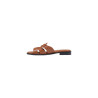 Mules Femme en Cuir Marron - Tommy Hilfiger | Sports-Loisirs