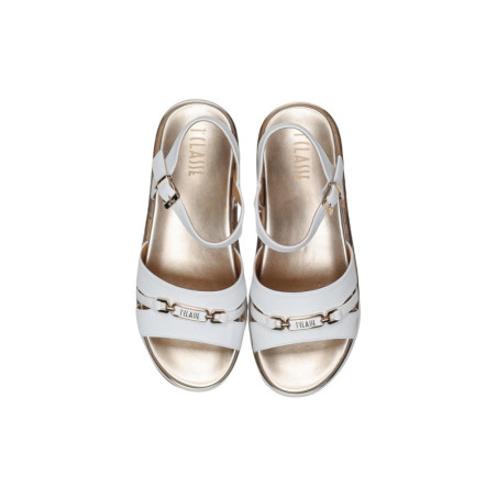 Sandales femme blanches à lanières - Alviero Martini | Sports-Loisirs